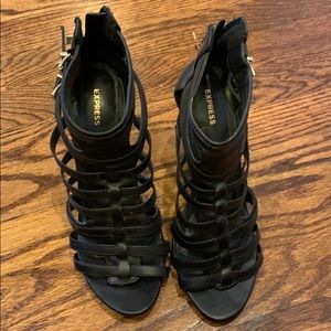 Express black heels